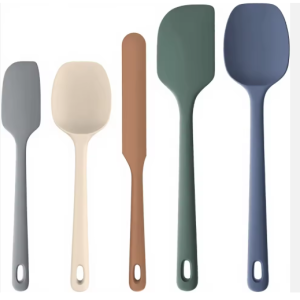 5-Piece Silicone Spatula and Spoon Kitchen Utensil Set